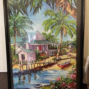 Professionally Framed Completed Puzzle Wall Art.